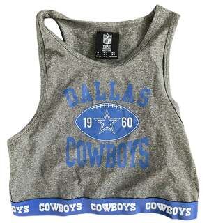 Women\'s Dallas Cowboys Certo Navy Crosstown Long Line Sports Bra